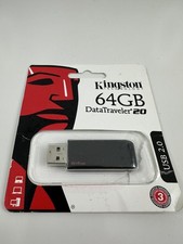 NEW Kingston 64GB DataTraveler 2.0 USB 2.0 Flash Drive for PC/Mac/Laptop
