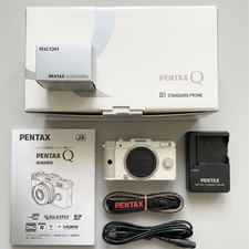  Mint PENTAX Q White Mirrorless Camera  01 STANDARD PRIME Lens - Unused / Open