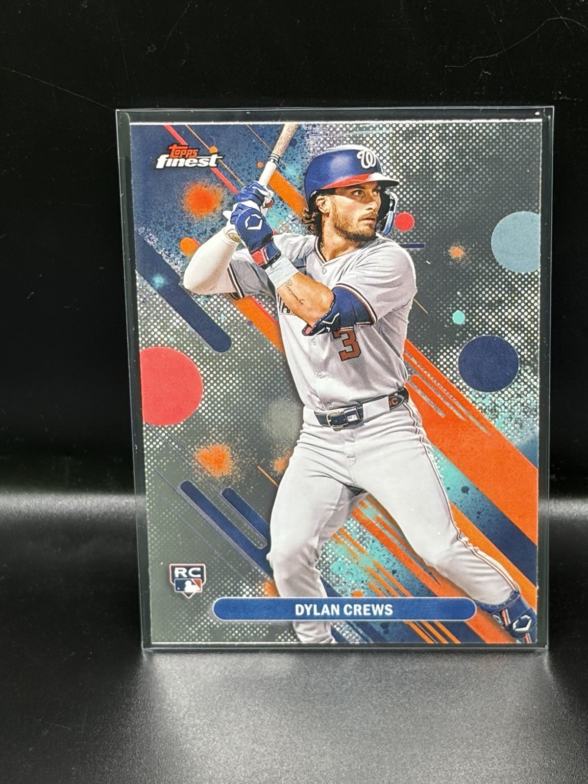 2025 Topps Finest Baseball Dylan Crews Common #34 RC Washington Nationals