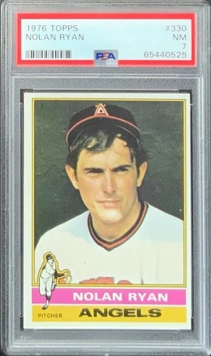 Nolan Ryan, 1976 Topps #330, HOF - PSA 7 NM