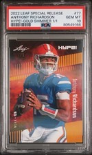 PSA 10 Anthony Richardson 2022 Leaf Hype! #77 Gold Shimmer 1/1 Colts Rookie Card