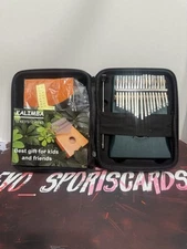Kalimba Thumb Piano 17 Keys, Mahogany Portable Finger Piano. New