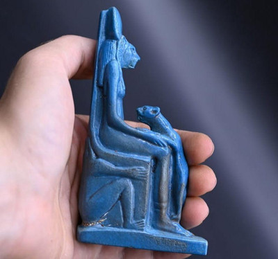 Egyptian Artifact Figurine Ancient Rare Sekhmet Statue Authentic BC