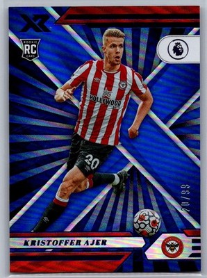 Kristoffer Ajer (Brentford) XR Blue /99 RC Panini Chronicles PremierLeague 21-22