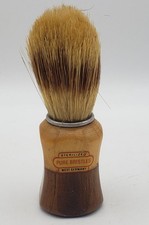 Shaving Brush Wood Handle Badger Bristles Made In West Germany Vintage