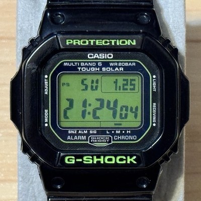 【CASIO G-SHOCK】GW-M5610B ブラック グリーン CASIO G-SHOCK GW-M5610B 電波ソーラー ブラック×グリーン - メルカリ