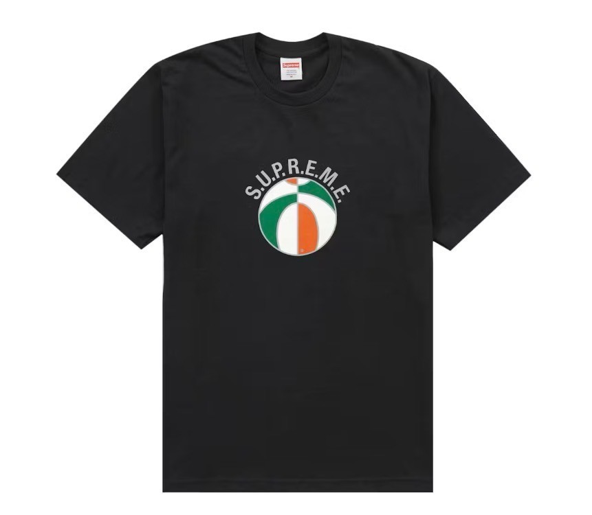 Supreme League Tee 2XL Black Graphic T-Shirt 100% Cotton Crewneck Mens Shirt