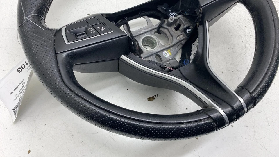 ⭕ 2014-2020 Maserati Ghibli Steering Wheel w/ Control Switches Assembly Black - Image 2 of 4