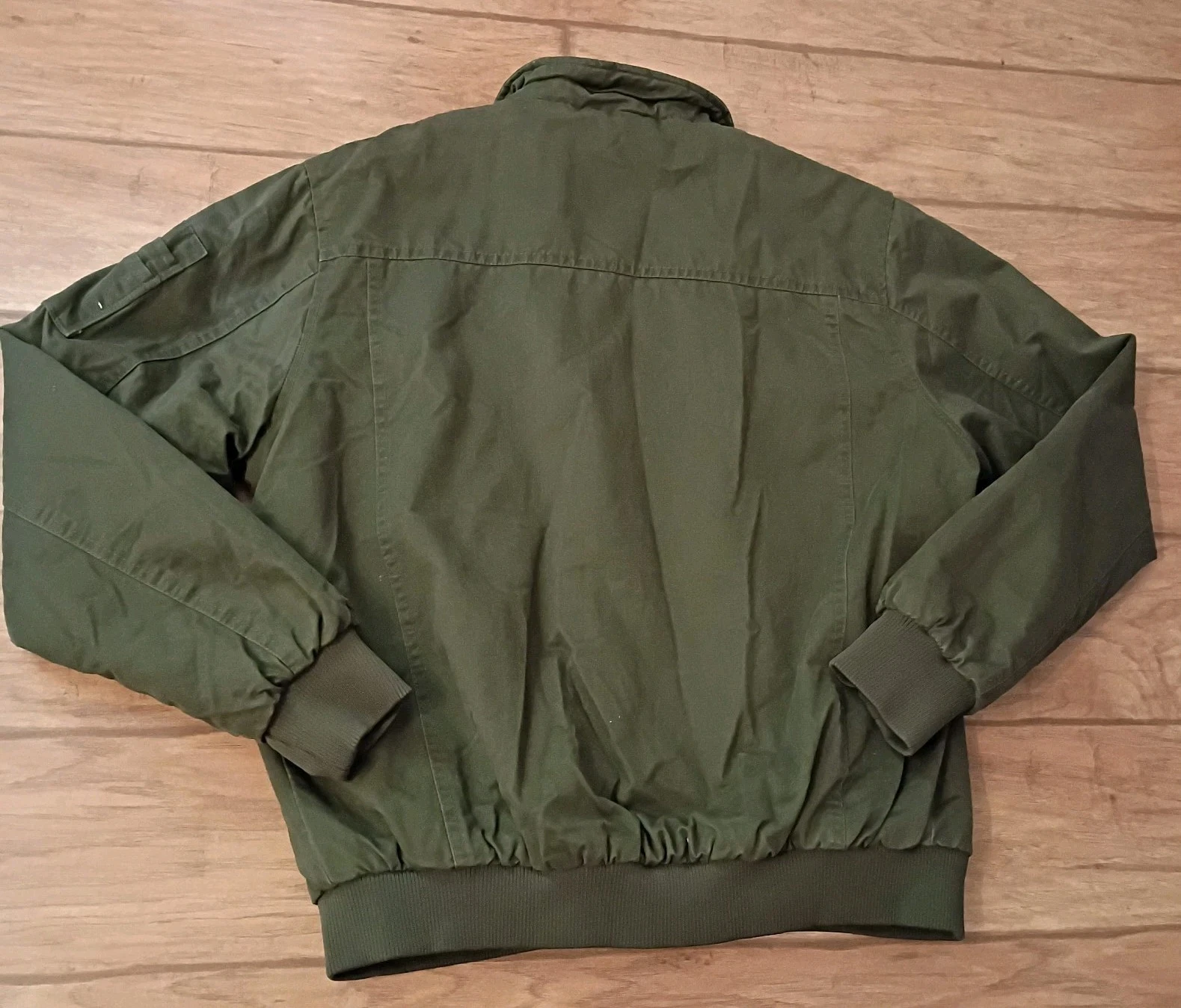 Hard Edge Shepra Lined Men’s Sz L Green Olive Bomber Jacket - product detail image 9