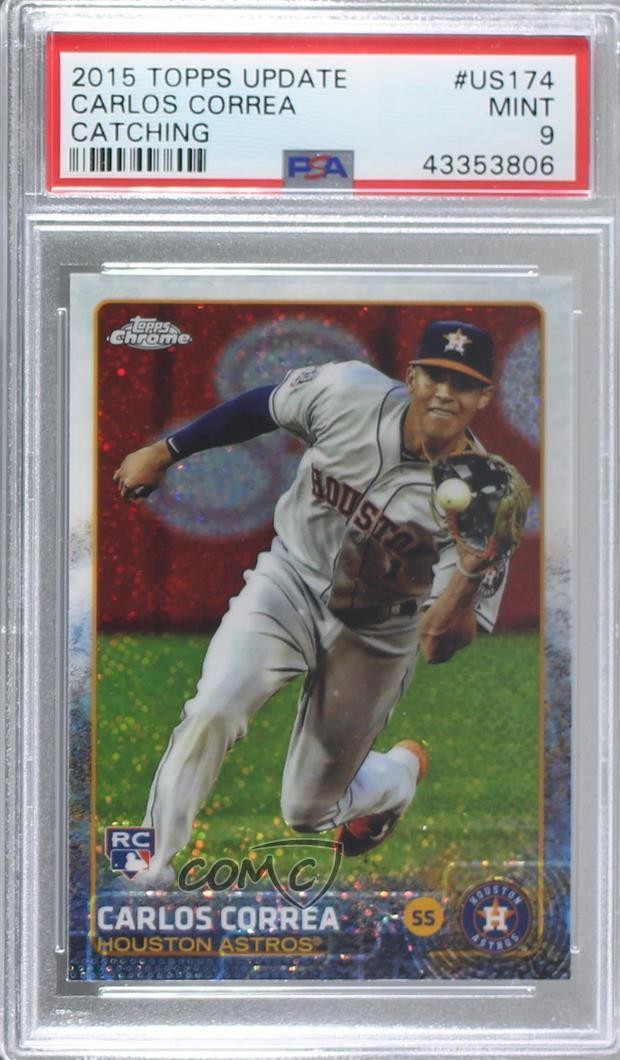 2015 Topps Chrome Update Mega Box Carlos Correa #US174 PSA 9 MINT 05t7