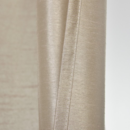 Faux Silk Semi Sheer Curtains Grommet Top Light Reducing Silk Drapes, 2panels - Picture 38 of 40