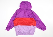 GAP Damen lila rot Anorak Jacke 2XL Kapuze Ny...