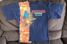 Vintage Charizard Pokemon T Shirt Youth Medium 2000 Nintendo Tee Flame