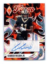 Cedrick Wilson Jr.  Lava Fuego Autograph /49 2025 Panini Phoenix #FUS-CWJ Saints
