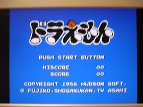 [Tube 00] [] Game software FC Doraemon (no box theory) Famicom Family Computer