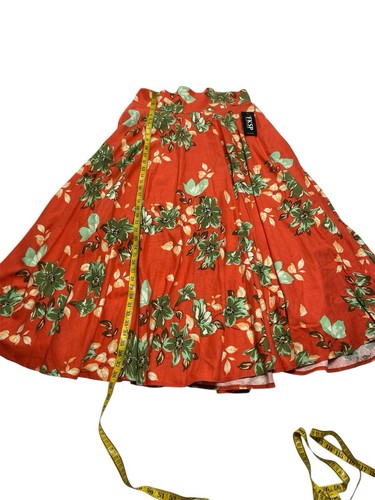 FKSP Women's Sz. XL Coral Floral Raund Band Swing Skirt NWT - 第 8/13 張圖片