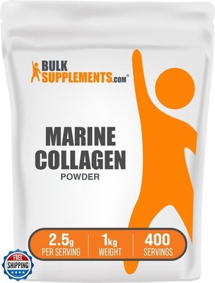 BulkSupplements.com Marine Collagen Powder - Marine Collagen Peptides Supplem