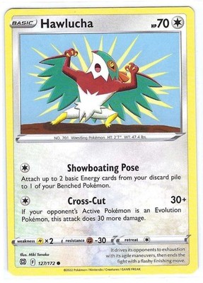 Hawlucha  127/172 - Brilliant Stars Set - 2022 - Common - Never Played - NM
