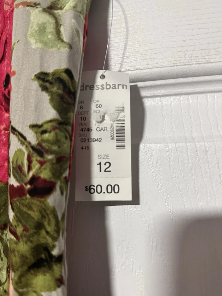 Vestido sin mangas floral Jones Studio DB. Nuevo con etiqueta. Talla: Mujer 12 Nuevo con etiquetas Foto 4 de 4