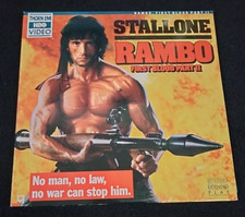 RAMBO FIRST BLOOD 2 LASERDISC THORN EMI HBO VIDEO STEREO EXTENDED PLAY STALLONE