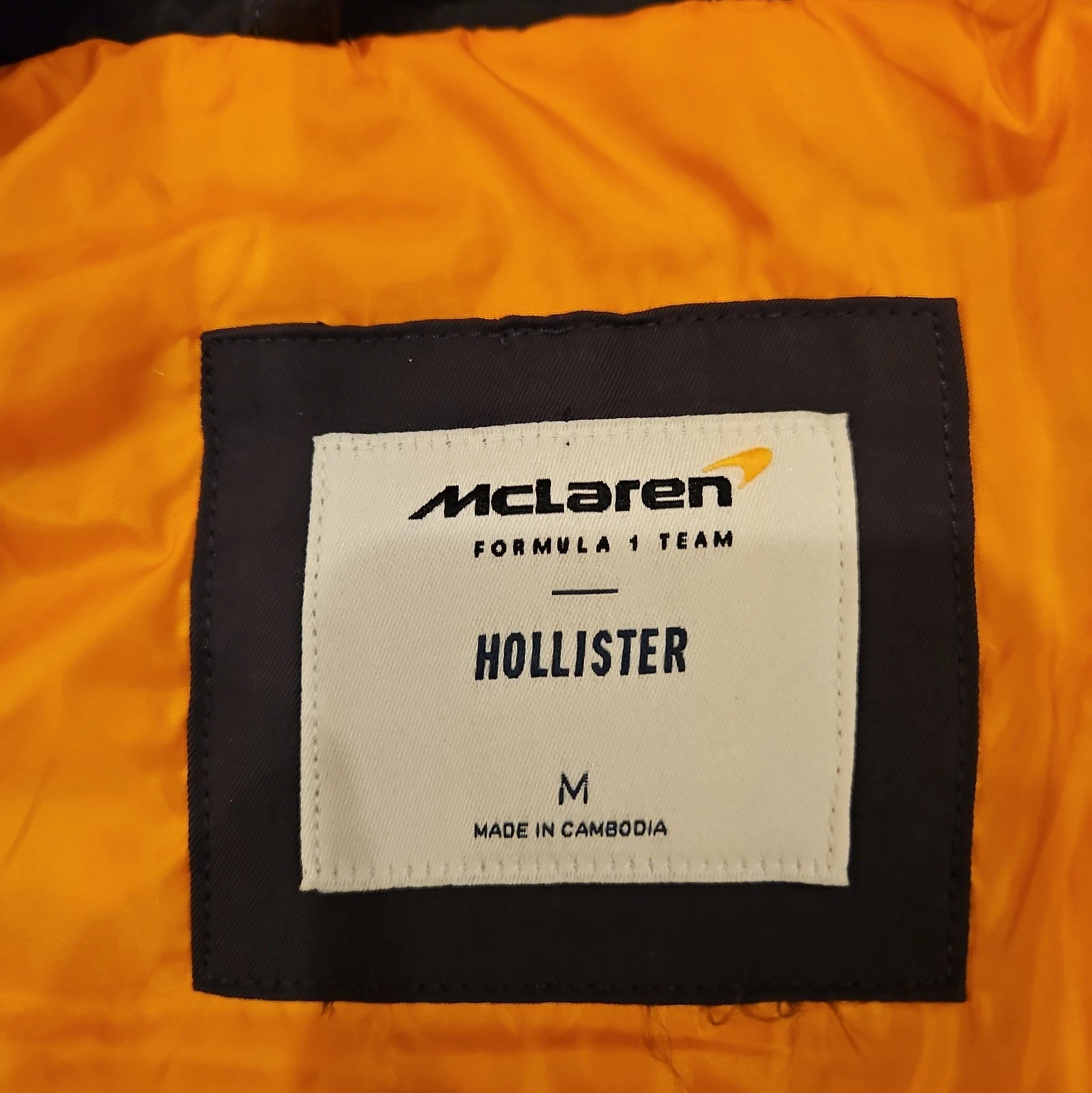 McLaren Formula 1 Team Jacket Mens Medium Black Racing Formula 1 - product detail image 8