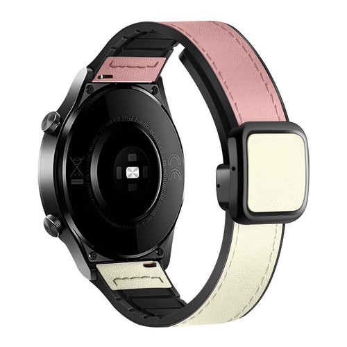 Leather+Silicone Strap Band for Samsung Galaxy Watch 3 4 5 Pro 6 Active2 20/22mm - Picture 21 of 22