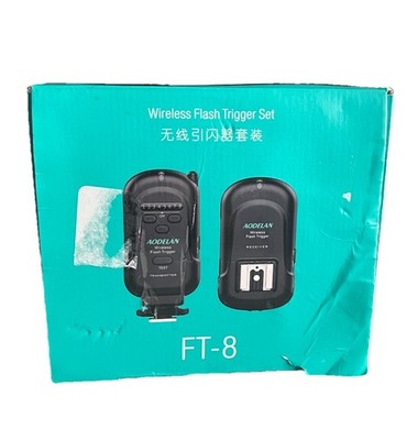 Aodelan FT-8 Wireless Flash Trigger Transmitter Receiver Set