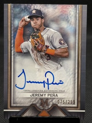 2023 Topps Museum Collection Archival Autographs #AAJPE JEREMY PENA /299