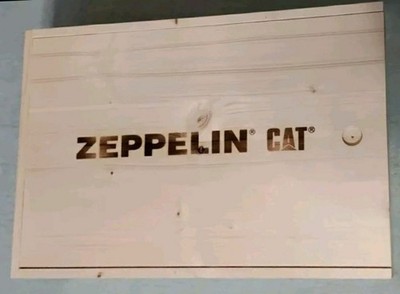 Zeppelin Cat, Holzkiste, Geschenkbox, Kiste, Kasten, Deko