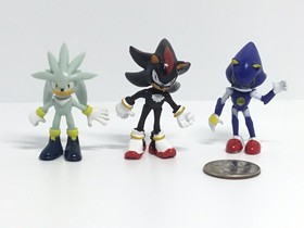 Jakks Pacific Sonic The Hedgehog Plastic Figure 2" Lot of 3 SEGA