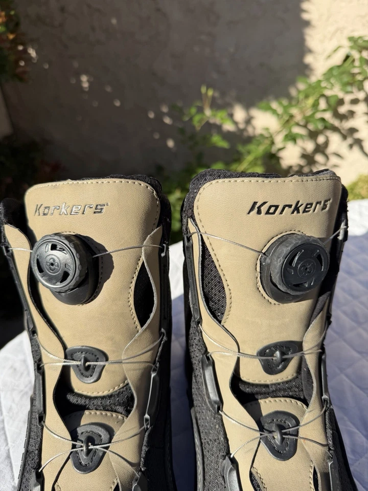 Botas de Vadeo Korkers Caballo Blanco con Suelas de Fieltro Blanco y Suelas de Agarre Talla 11 Boa Foto 4 de 4