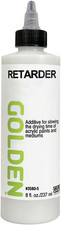 Retarder by GOLDEN, 8 fl oz. / 237 ml bottle, Professional Acrylic Fluid Mediums