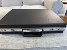 Vintage Samsonite Hard Shell Attache Briefcase Black 18  Combination Lock