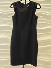 Tahari Black Sheath Dress Size US 4 UK8 IT40 Women Chassity Capsule Classic New