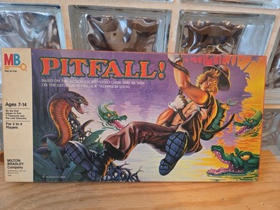 Milton Bradley -Pitfall 1983 Board Game Based on Video Game- 100% Complete 