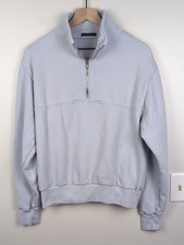 Brandy Melville Quarter-Zip Sweatshirt Light Lavender OS
