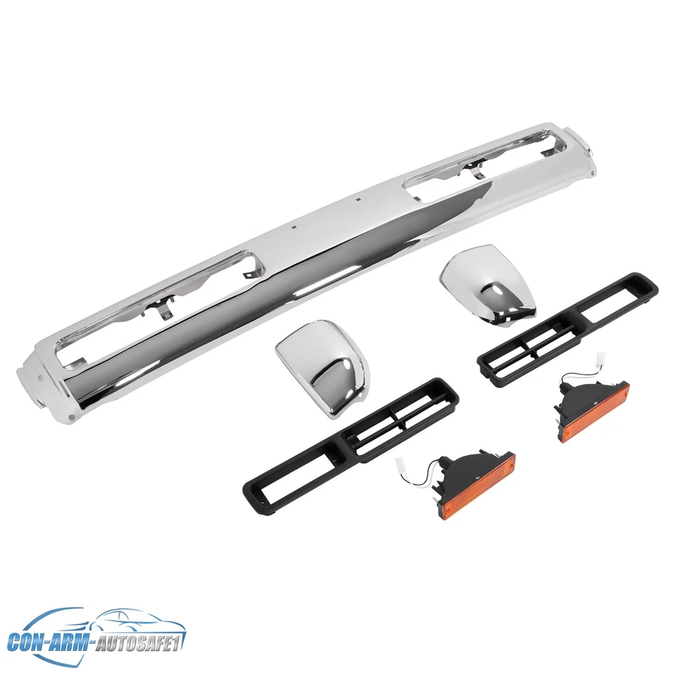 Chrome Front Bumper Grille w/Lamp For Nissan Pathfinder D21 Pickup 1993-1995 Foto 2 de 4