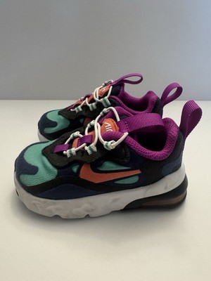 Nike Air Max 270 React Toddler 4C CW7007-400 Multicolor Sneakers Kids Shoes