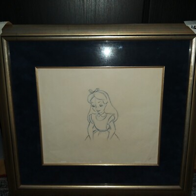 Original Walt Disney Alice im Wunderland 1951 Produktionszeichnung