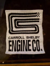 Shelby Patch Embroidered Carroll Mustang Engine Co Racing Ford
