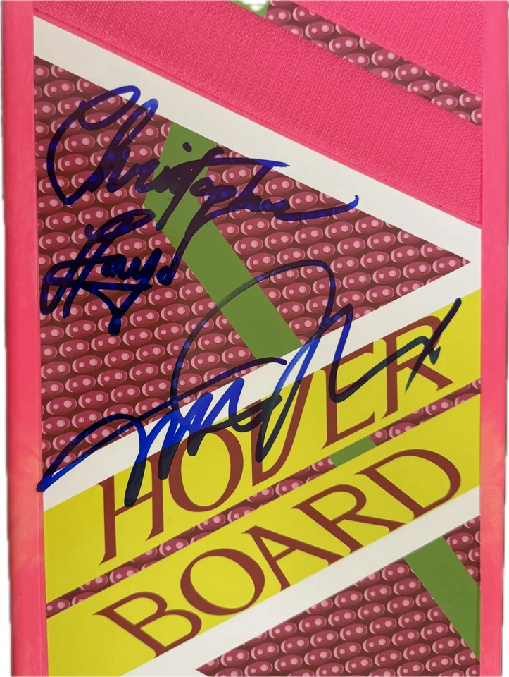 Michael J. Hoverboard JSA firmado por Fox & Christopher Lloyd Regreso al Futuro Foto 2 de 4