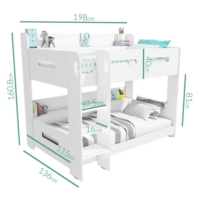 Built - in Desk Bunk Beds for Children