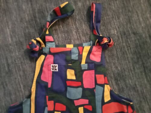LUCY & YAK Fabulous Colourful Geometric Design Overalls Size 10 - Picture 8 of 11
