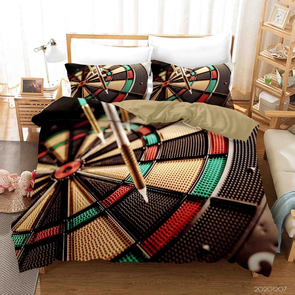 Juego de funda de edredón deportiva para tiro con arco 3D juegos de cama fundas de almohada Queen 2 Foto 2 de 4