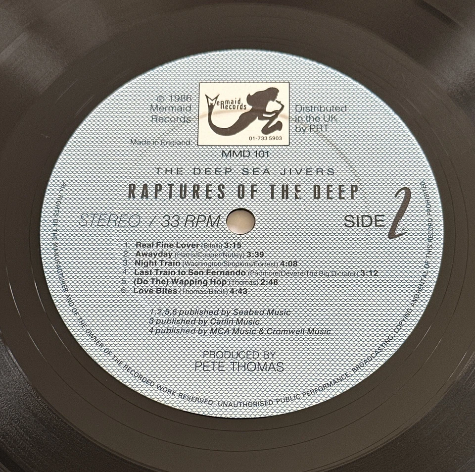 Deep Sea Jivers - Raptures Of The Deep Lp Vinyl Record Soul Jazz Fusion EX / VG - Image 4 of 4