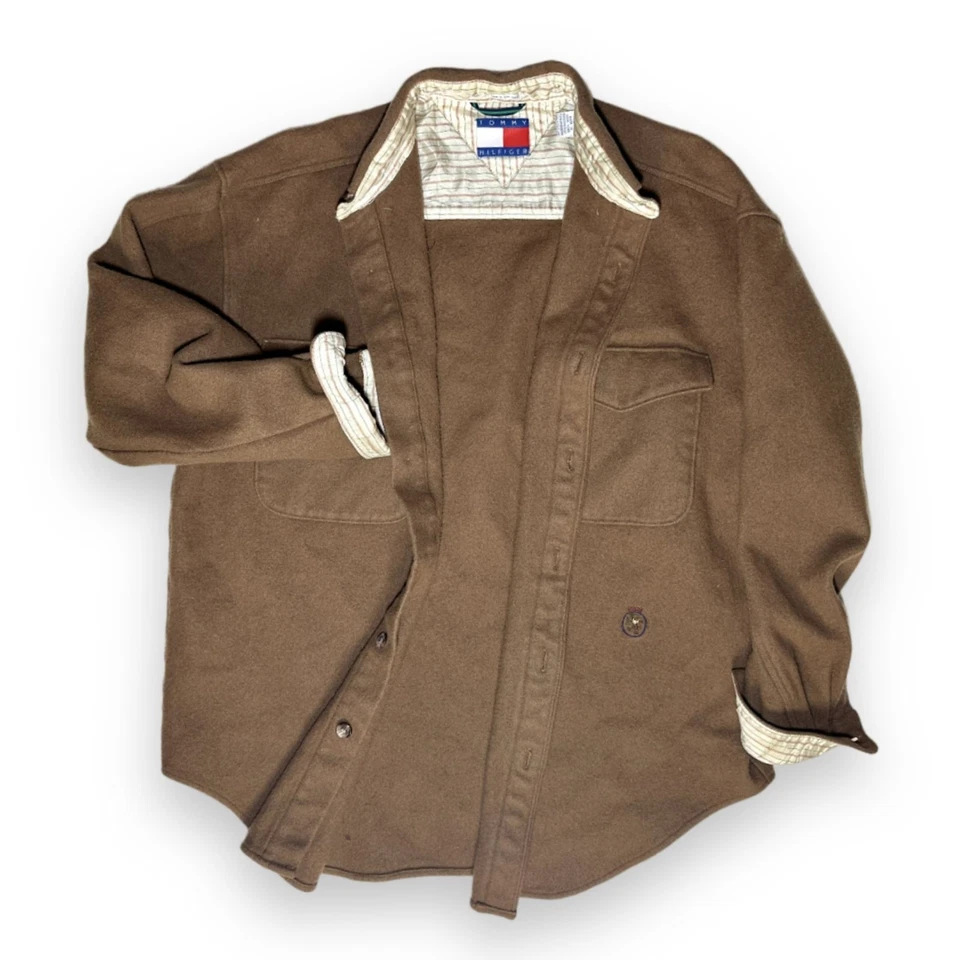 Camisa de trabajo Tommy Hilfiger de colección mezcla de lana pesada para hombre talla L Foto 4 de 4