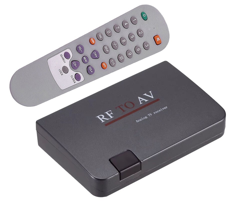 Universal NTSC PAL CATV Tuner Box RF CoaxTo RCA Video Audio