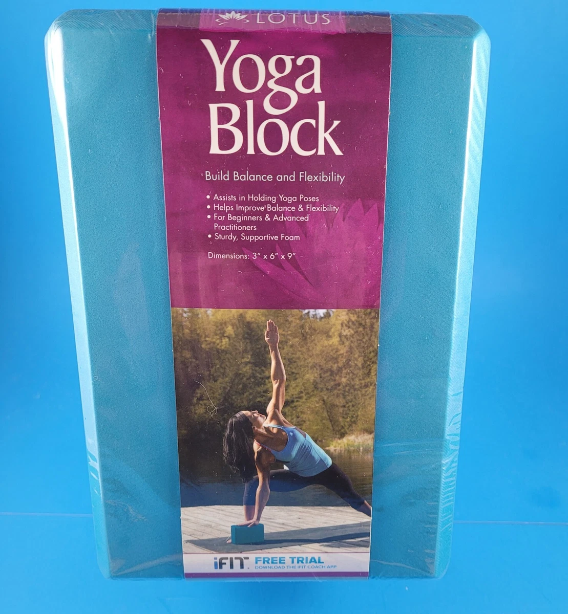 Lotus Yoga Block Foam Brick~Assists Holding Yoga Poses~Build Balance  Flexibility