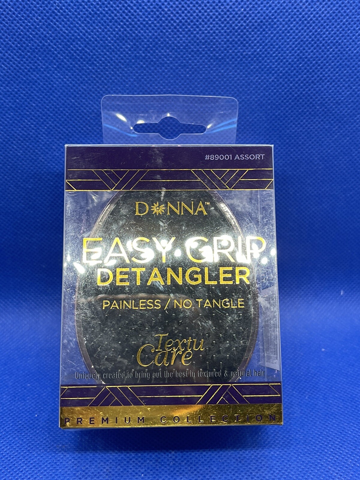 Donna Easy Grip Detangler Brush for Painless Tangle-Free Hair Care-image