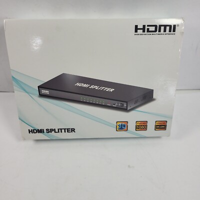 NOWBOTUCH 1x8 HDMI Splitter 8 Port 1 in 8 out HDMI Switch 1 Port to 8 HDMIb. 181